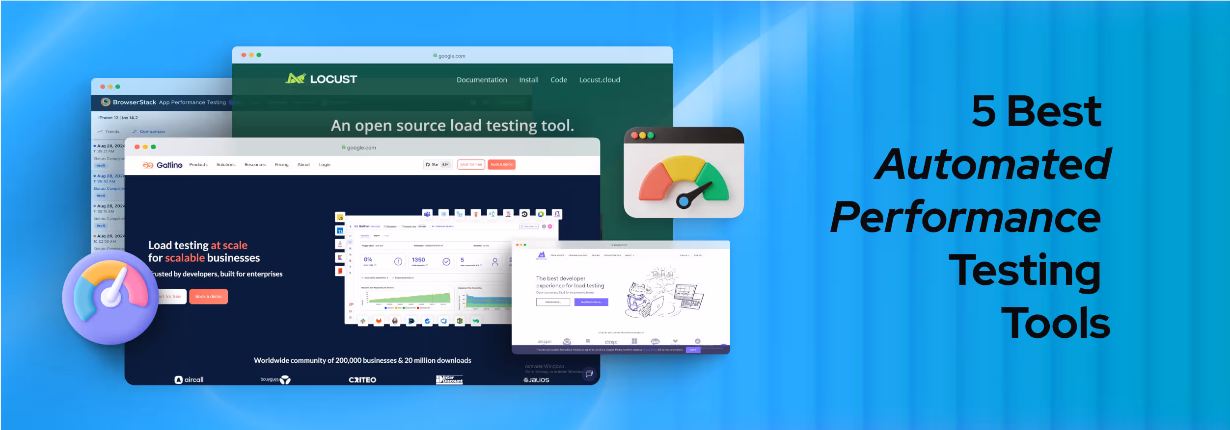 Automated performance testing tools